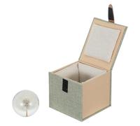 LOPUNER Pisapapeles de diente de león natural preservado: esfera de resina transparente de 60 mm - Globo de especímenes naturales - Pequeña esfera decorativa para pisapapeles de escritorio y