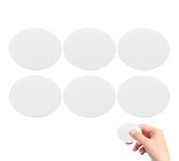LOPUNER Placas metálicas Autoadhesivas para Soporte de teléfono y Tablet, 6 Piezas, Hierro Blanco, diseño Ultrafino sin rayar, para Montaje en Soporte magnético de Coche