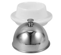 LOPUNER Plato Pequeño de Acero Inoxidable para Servir, Contenedor de Alimentos Confiable y Saludable, Bandeja Práctica para Untables y Postres, Adecuado para Cocina y Restauración