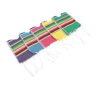 LOPUNER Ponchos Mexicanos y Decoración en Fiestas Cinco de Mayo Set de 5 Diseño Atractivo para Botellas de Algodón Ideales para Picnics