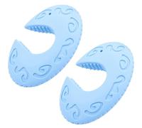 LOPUNER Protector de Silicona para Dedos de Puerta para Seguridad de Bebés, Fácil de Instalar y Quitar, Color Azul, Pack de 2 Piezas para Protección contra Pellizcos