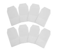 LOPUNER Protectores de Bolsillo para Bolígrafos de Enfermería 8 Piezas PVC Blanco, Organizador Compacto para Camisas de Laboratorio y Oficina, Almacenamiento Antifugas para