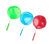 LOPUNER Redes Telescópicas para Insectos 3 Piezas Red de Pesca Extensible de Acero Inoxidable Mango Antideslizante Tamaño Seguro Actividades al Aire Libre Color Color Aleatorio