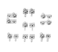 LOPUNER Resorte de Contacto para Batería Tipo 7, Juego de 10 Piezas de Muelle Metálico para Pila, Conexión Estable para Juguetes y Mandos a Distancia, Reemplazo Compatible para Baterías