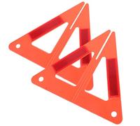 LOPUNER Señal Reflectante de Seguridad para Automóvil 2 Piezas, Triángulos Reflectantes de Plástico Resistente y Ligero para Advertencia Vial y Emergencias en Carretera