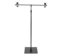 LOPUNER Soporte Ajustable para Carteles Negro Diseño en Forma de T, Plástico Estructura Simple y Fácil de Desmontar, Adecuado para Publicidad y de Espacio