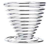 LOPUNER Soporte para Huevos de Acero Inoxidable Resorte, 4 Piezas Reutilizables para Almacenamiento de Huevos Cocidos en Cocina y Comedor