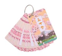 LOPUNER Tarjetas Didácticas de Silabario Japonés Hiragana y Katakana Juego de 50 Cartas Letras Japonesas y Palabras Básicas Material Ligero y Resistente para Aprendizaje Infantil y