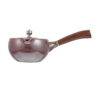 LOPUNER Tetera de Cerámica Estilo Japonés para Té en Casa Diseño Retro, Fácil de Limpiar y Vertido Antigoteo, Material Resistente y Forma Sencilla Elegante