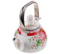 LOPUNER Tetera Esmaltada de 1 L con Colador, Tetera Vintage para Casa y Oficina, Olla de Agua Portátil de Esmalte y Acero Inoxidable, Fácil de Usar y Buen Conducto Varios estilos