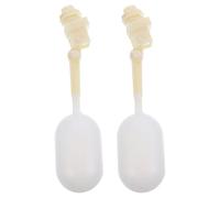 LOPUNER Válvula de Flotador de Plástico Abs y Pe Ajustable de 1/2 Pulgada para Granjas, Control Automático de Agua con Brazo Resistente para Cerdos y Ovejas, 2 Piezas