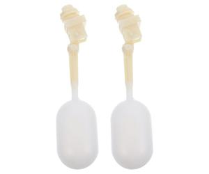 LOPUNER Válvula de Flotador de Plástico Abs y Pe Ajustable de 1/2 Pulgada para Granjas, Control Automático de Agua con Brazo Resistente para Cerdos y Ovejas, 2 Piezas