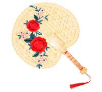 LOPUNER Ventilador de Mano Mano para Verano Ventilador Decorativo de Verano Accesorio de Enfriamiento para Eventos y Fiestas Fan para Adultos para Decoración y Uso Exterior