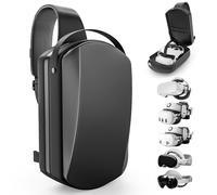 Lopxenu Bolsa de transporte compatible con Meta Quest 3S/Quest 3/Quest 2/Vision Pro/Pico 4, Hard Travel Case Compatible con Kiwi Design, Negro , large, VRBag