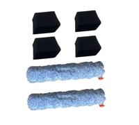 Loqawkmlc 2 cepillos de Rodillo + 4 filtros de Esponja, compatibles con ILIFE W90, Accesorios de Repuesto for aspiradora, Cepillo Principal y Filtro de Esponja.