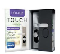 LOQED Touch Smart Lock Plateado - Cerradura inteligente con cilindro europeo, W-Fi, Bluetooth, Accesso remoto táctil sin llave y con Código, Control de Aplicación, Alta seguridad, Alexa, Google Home