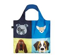 LOQI Artist Stephen Cheetham Dogs Bag Bolsa de tela y playa, 50 cm, 20 liters, Multicolor (Multicolour)
