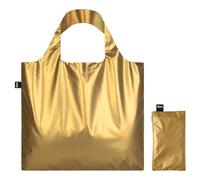 LOQI Bolsa metálica dorada con bolsillo con cremallera, dorado, large