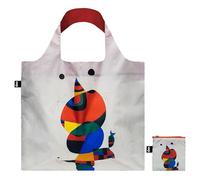 LOQI Bolsa reciclada Joan Miró para mujer – pájaro y estrella, multicolor, contemporáneo