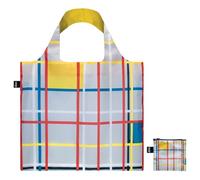 LOQI Museum Piet Mondrian - Bolsa de compras reutilizable (3 unidades, tamaño único), multicolor, Talla única, Contemporáneo