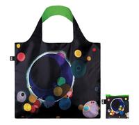 LOQI WASSILY KANDINSKY Several Circles Bolsa reciclada neón, Negro, Negro, Contemporáneo, negro, Contemporáneo