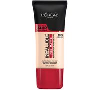 L'Or al Paris Cosmetics Maquillaje Infallible Pro-Matte Liquid Longwear Foundation True Alabaster 1 fl oz.