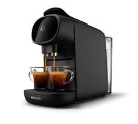 L'OR Barista Cafetera de Cápsulas - Sistema Double Shot, Presión de 19 Bares, Reconocimiento Dual de Cápsulas, Bandeja de Goteo Ajustable, Piano Noir (LM9012/66)