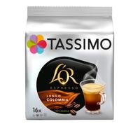 L'OR Cápsulas de Café Lungo Colombia | Intensidad 8 | 16 Cápsulas Compatibles Tassimo