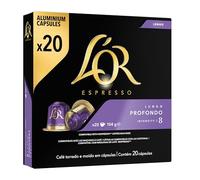 L'OR Espresso Café Cápsulas Lungo Profondo | 200 Cápsulas | Compatibles Nespresso (R)*
