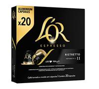 L'OR Cápsulas de Café Ristretto | Intensidad 11 | 20 Cápsulas Compatibles Nespresso
