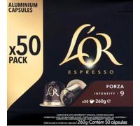 LOR Capsule espresso forza intensite 9 - El paquete de 50 cápsulas