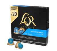 L'Or Cápsulas de café espresso descafeinan 5,2 g, caja de 20 unidades