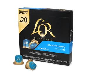 L'OR | Descafeinado - 20 cápsulas para Nespresso®