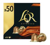 L'OR Espresso Café Cápsulas Colombia | Intensidad 8 | 50 Cápsulas Compatibles Nespresso