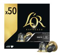 L'OR Espresso Café Cápsulas Onyx | Intensidad 12 | 50 Cápsulas Compatibles Nespresso