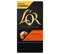 L'Or Espresso Café Delizioso Intensité 5 Pack de 10 Capsules en Aluminium Compatibles avec Les Machines Nespresso