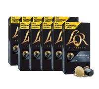 L'Or Espresso Café Fortissimo Intensidad 10 - 100 cápsulas de aluminio compatibles con máquinas Nespresso (R)* (10 Paquetes de 10 cápsulas)