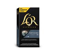 L'Or Espresso Café Fortissimo Intensidad 10 - 50 cápsulas de aluminio compatibles con máquinas Nespresso (R)* (5 Paquetes de 10 cápsulas)