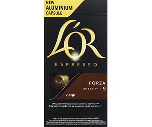L'Or Espresso Café Forza Intensidad 9 - 10 cápsulas de aluminio compatibles con máquinas Nespresso
