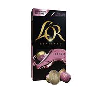 L'Or Espresso Café Or Rose Intensidad 7 - 100 cápsulas de aluminio compatibles con máquinas Nespresso (R)* (10 Paquetes de 10 cápsulas)