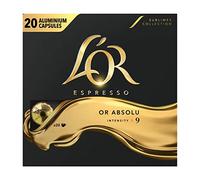 L'Or Espresso Café Oro Absoluto - Intensidad 9 - 20 cápsulas de aluminio compatibles con máquinas Nespresso