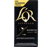 L'Or Espresso Café Ristretto Intensidad 11 - 80 cápsulas de aluminio compatibles con máquinas Nespresso (R)* (8 Paquetes de 10 cápsulas)