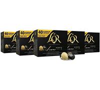 L'OR Espresso Café Ristretto Intensidad 11 - Nespresso® * Cápsulas de café de aluminio compatibles - 5 paquetes de 40 cápsulas (200 bebidas)