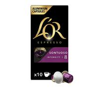 L'Or Cápsulas de café espresso de aluminio, Sontuoso, intensidad 8 - Caja de 10, 52 g