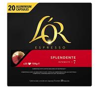L'Or Espresso Café Splendente - Intensidad 7 - 100 cápsulas de aluminio compatibles con máquinas Nespresso (5 x 20 cápsulas)