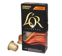 L'Or Espresso Café Colombia Intensité 8 Capsules en Aluminium Compatibles avec les Machines Nespresso