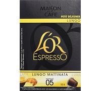 L'OR Espresso Gold Espresso Lungo Mattinata 10 Cápsulas Compatible con Máquinas De Café Nespressolot 4 (40 Cápsulas)