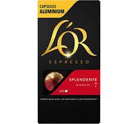 L'Or Espresso Splendente Cápsula de café 10 pieza(s) - Bolsitas y cápsulas de café (Cápsula de café, Café expreso, 10 tazas, Negro, Rojo, 52 g, Caja)