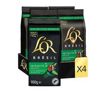L'OR, granos de café, 100 % Arabica, Brasil, intensidad 5 tostado, 900 g x 4