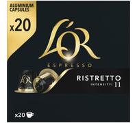 L'OR L´OR Espresso Ristretto Intensity 11 - 20 cápsulas de aluminio compatibles con cafeteras Nespresso®*